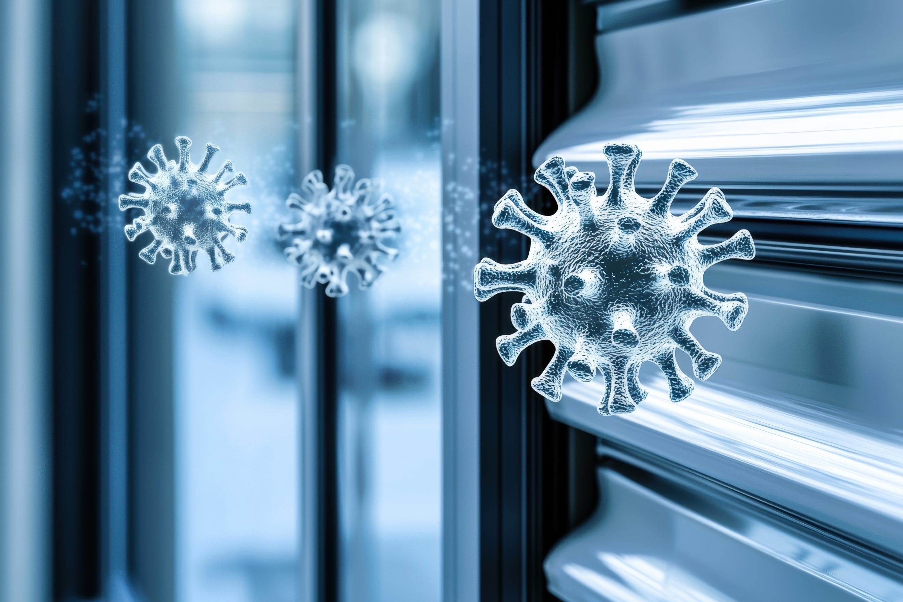 Virus particles in commercial indoor air quality testing

